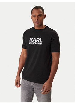 KARL LAGERFELD T-Shirt 755780 561235 Czarny Regular Fit ze sklepu MODIVO w kategorii T-shirty męskie - zdjęcie 188007726
