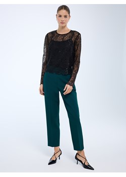 Mohito - Spodnie cygaretki - ciemny zielony ze sklepu Mohito w kategorii Spodnie damskie - zdjęcie 188008638