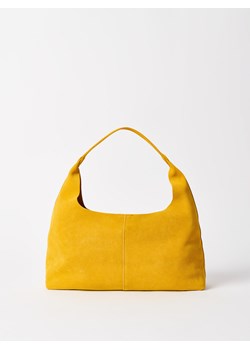 Mohito - Skórzana torebka - bursztynowy ze sklepu Mohito w kategorii Torebki hobo - zdjęcie 188008687