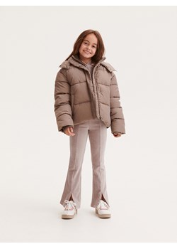 Reserved - Pikowana kurtka z kapturem - szary ze sklepu Reserved w kategorii Kurtki dziewczęce - zdjęcie 188008888