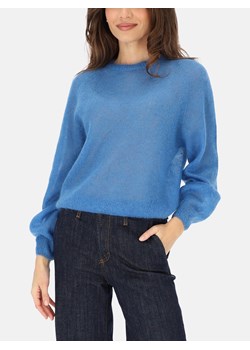 Niebieski lekki sweter damski moherowy L’AF Kora ze sklepu Eye For Fashion w kategorii Swetry damskie - zdjęcie 188009885