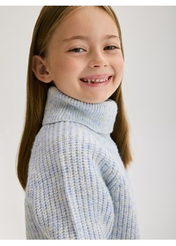 Reserved - Sweter z golfem - jasnoniebieski ze sklepu Reserved w kategorii Swetry dziewczęce - zdjęcie 188009956