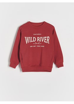Reserved - Bluza z nadrukiem - intenstywna czerwień ze sklepu Reserved w kategorii Bluzy chłopięce - zdjęcie 188010009