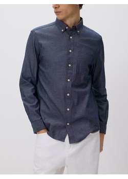 Reserved - Bawełniana koszula regular fit - granatowy ze sklepu Reserved w kategorii Koszule męskie - zdjęcie 188010016
