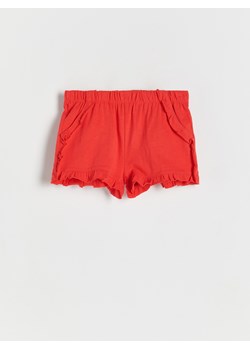 Reserved - Szorty z falbanami - czerwony ze sklepu Reserved w kategorii Spodenki dziewczęce - zdjęcie 188010088