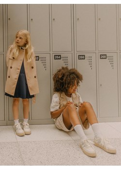 Reserved - Trampki z łączonych materiałów - biały ze sklepu Reserved w kategorii Trampki dziecięce - zdjęcie 188010329