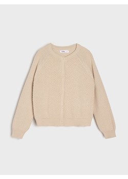 Sinsay - Bawełniany sweter z ozdobnymi guzikami - beżowy ze sklepu Sinsay w kategorii Swetry dziewczęce - zdjęcie 188010658