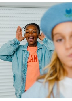 Reserved - Bluza oversize - brzoskwiniowy ze sklepu Reserved w kategorii Bluzy chłopięce - zdjęcie 188011089