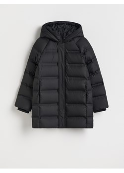 Reserved - Puchowy płaszcz z kapturem - czarny ze sklepu Reserved w kategorii Kurtki chłopięce - zdjęcie 188011116