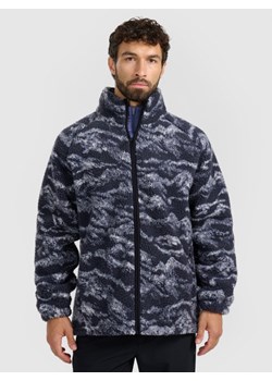 Polar sherpa rozpinany ze stójką uniseks 4F 4FWAW25TFLEU352 - granatowy ze sklepu Sportstylestory.com w kategorii Bluzy damskie - zdjęcie 188011268