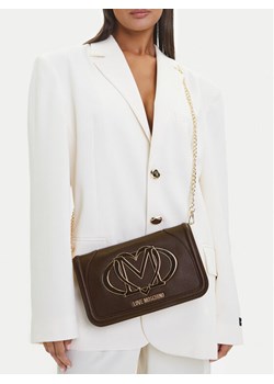 Torebka LOVE MOSCHINO JC4010PP1NLG0301 Brązowy ze sklepu eobuwie.pl w kategorii Kopertówki - zdjęcie 188011708