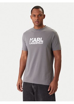 KARL LAGERFELD T-Shirt 755780 561235 Szary Regular Fit ze sklepu MODIVO w kategorii T-shirty męskie - zdjęcie 188013319