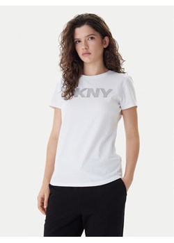 DKNY Sport T-Shirt DP5T9923 Biały Regular Fit ze sklepu MODIVO w kategorii Bluzki damskie - zdjęcie 188013549