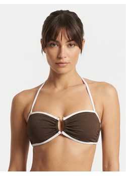Seafolly Góra od bikini Beach Bound 31283-072 Brązowy ze sklepu MODIVO w kategorii Stroje kąpielowe - zdjęcie 188013576