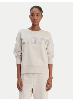DKNY Sport Bluza DP6T1561 Beżowy Oversize ze sklepu MODIVO w kategorii Bluzy damskie - zdjęcie 188013639