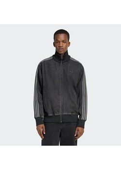 adidas Bluza adicolor Denim Firebird KD1516 Czarny Loose Fit ze sklepu MODIVO w kategorii Bluzy męskie - zdjęcie 188013668