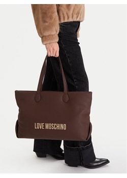 LOVE MOSCHINO Torebka JC4395PP0NKD031A Brązowy ze sklepu MODIVO w kategorii Torby Shopper bag - zdjęcie 188013696