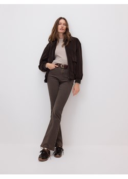 Reserved - Jeansy flare bootcut - brązowy ze sklepu Reserved w kategorii Jeansy damskie - zdjęcie 188015179
