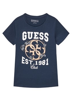 Guess T-Shirt J5YI25 K6YW4 Granatowy Regular Fit ze sklepu MODIVO w kategorii T-shirty chłopięce - zdjęcie 188015425