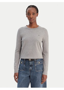 Tommy Hilfiger Sweter WW0WW44984 Szary Regular Fit ze sklepu MODIVO w kategorii Swetry damskie - zdjęcie 188015497