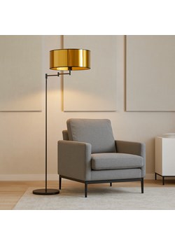 Czarno-złota lampa stojąca w stylu glamour CANCUN MIRROR ze sklepu Lysne w kategorii Lampy podłogowe - zdjęcie 188016975