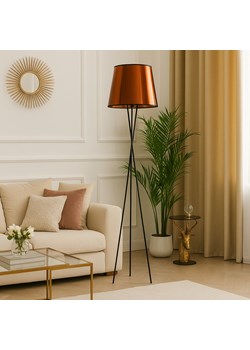 Czarna lampa stojąca na trójnogu w stylu loftowym TOKIO MIRROR ze sklepu Lysne w kategorii Lampy podłogowe - zdjęcie 188017008