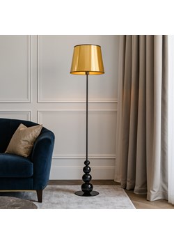 Złota lampa stojąca w stylu glamour do salonu LIZBONA MIRROR ze sklepu Lysne w kategorii Lampy podłogowe - zdjęcie 188017018