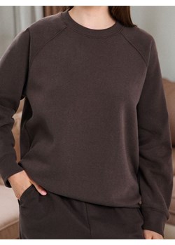 Sinsay - Bluza crewneck - brązowy ze sklepu Sinsay w kategorii Bluzy damskie - zdjęcie 188017088