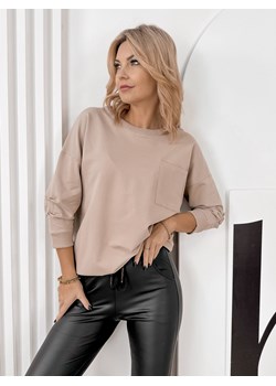bluzka baquera ciemnobeżowa one size ze sklepu UBRA w kategorii Bluzki damskie - zdjęcie 188017676