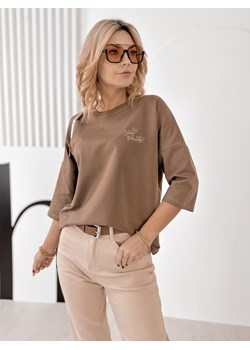 bluzka murren brązowa one size ze sklepu UBRA w kategorii Bluzki damskie - zdjęcie 188017709