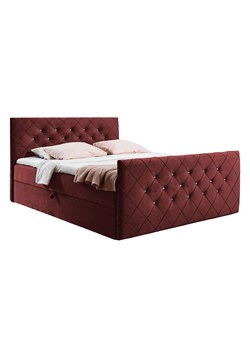 Bordowe nowoczesne łóżko kontynentalne 5 rozmiarów C3-Z75 ze sklepu Edinos.pl w kategorii Łóżka i materace - zdjęcie 188018099