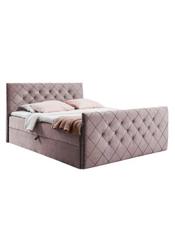 Różowe łóżko kontynentalne w stylu glamour 5 rozmiarów F9-P12 ze sklepu Edinos.pl w kategorii Łóżka i materace - zdjęcie 188018109