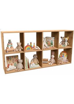 Komorowy regał na zabawki dąb artisan D8-M69 ze sklepu Edinos.pl w kategorii Regały i witryny - zdjęcie 188018135
