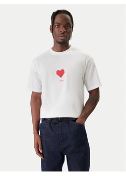 HUGO T-Shirt Dalentin 50553429 Biały Relaxed Fit ze sklepu MODIVO w kategorii T-shirty męskie - zdjęcie 188018898