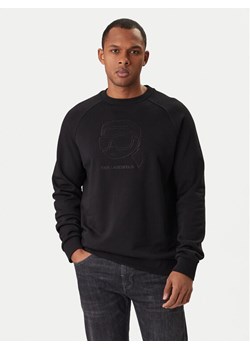 KARL LAGERFELD Bluza 705024 561910 Czarny Regular Fit ze sklepu MODIVO w kategorii Bluzy męskie - zdjęcie 188018948