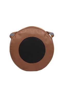 brązowa okrągła damska torebka skórzana na ramię Holy ze sklepu Słoń Torbalski w kategorii Listonoszki - zdjęcie 188019326