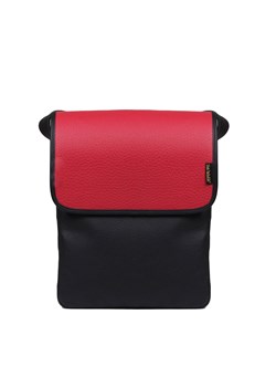 czarno czerwona  torebka damska skórzana listonoszka na ramię  Master ze sklepu Słoń Torbalski w kategorii Listonoszki - zdjęcie 188019328