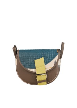 brązowa damska torebka listonoszka skórzana na ramię Freshman Mini ze sklepu Słoń Torbalski w kategorii Listonoszki - zdjęcie 188019345