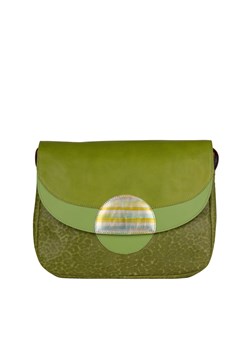 zielona torebka damska skórzana na ramię Rainbow ze sklepu Słoń Torbalski w kategorii Listonoszki - zdjęcie 188019355