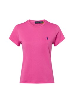 Polo Ralph Lauren Koszulka damska Kobiety Bawełna wyrazisty róż jednolity ze sklepu vangraaf w kategorii Bluzki damskie - zdjęcie 188019475