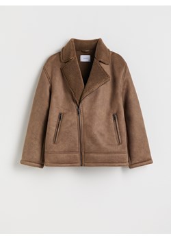 Reserved - Kurtka typu biker - beżowy ze sklepu Reserved w kategorii Kurtki chłopięce - zdjęcie 188019477