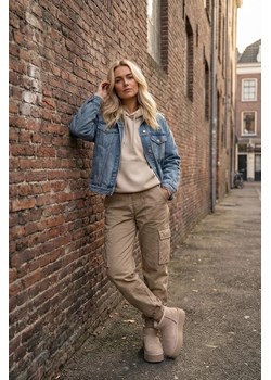 Damskie Śniegowce Z Zamszu Beżowe Mairene ze sklepu ZAZOO w kategorii Śniegowce damskie - zdjęcie 188019488