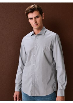 Sinsay - Koszula z długim rękawem we wzory - szary ze sklepu Sinsay w kategorii Koszule męskie - zdjęcie 188020415