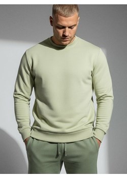 Sinsay - Bluza crewneck z domieszką bawełny - zielony ze sklepu Sinsay w kategorii Bluzy męskie - zdjęcie 188020419