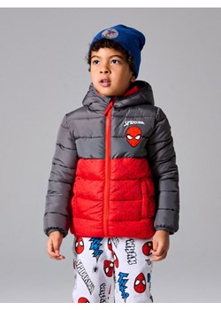 Sinsay - Pikowana kurtka puffer z kapturem Spider-Man - czerwony ze sklepu Sinsay w kategorii Kurtki chłopięce - zdjęcie 188020436
