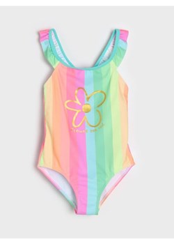 Sinsay - Jednoczęściowy kostium kąpielowy z falbanką - wielobarwny ze sklepu Sinsay w kategorii Stroje kąpielowe - zdjęcie 188020449