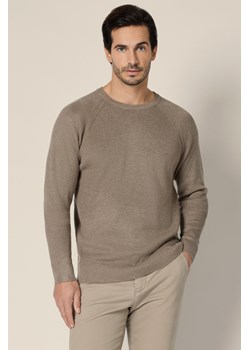 Sweter Beżowy z Wiskozą Baldir ze sklepu Lancerto S.A. w kategorii Swetry męskie - zdjęcie 188020776
