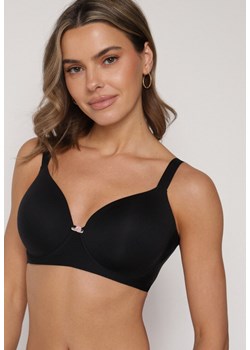 Czarny Gładki Biustonosz Klasyczny Idahlina ze sklepu born2be.pl w kategorii Biustonosze - zdjęcie 188022419