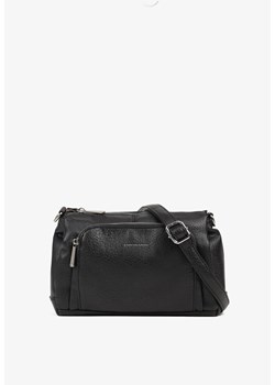 Czarna Torebka Typu Listonoszka z Zasuwaną Kieszenią z Przodu Izelia ze sklepu renee.pl w kategorii Listonoszki - zdjęcie 188024087