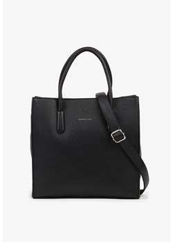 Czarna Klasyczna Torebka Typu Shopper z Paskiem Crossbody Nalireine ze sklepu renee.pl w kategorii Torby Shopper bag - zdjęcie 188024096